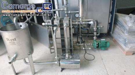 Pasteurizador de placas 2.000 L West equipamentos